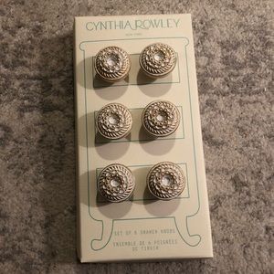 Cynthia Rowley set of 6 drawer knobs